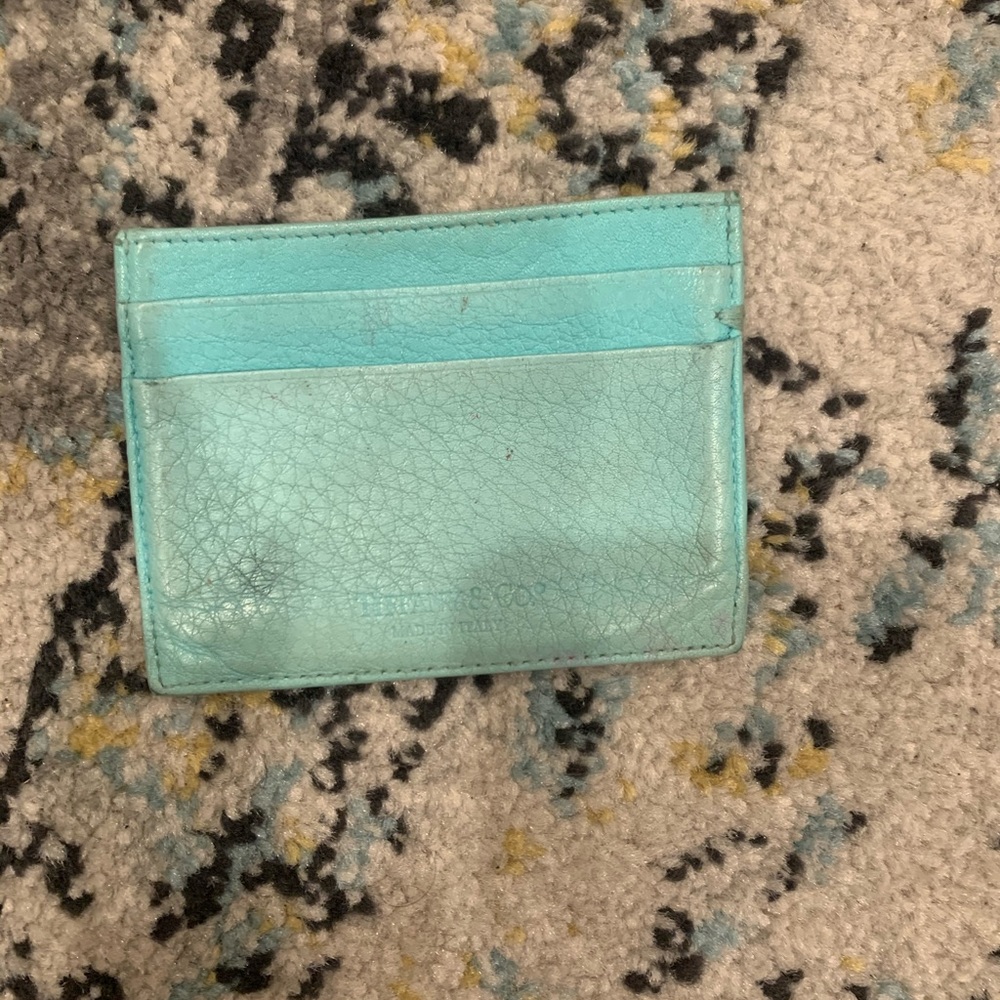 Authentic Tiffany blue card holder